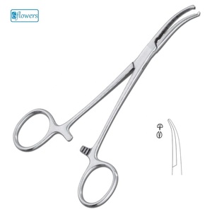 Pinza Hemostática Dandy de Punta Curva, Instrumento de Cirugía General con Certificación CE, Pinza Quirúrgica Manual - Product Image 1