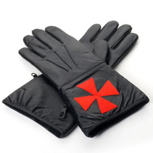 Gants maçonniques en coton blanc de qualité supérieure avec logo compas carré, broderie personnalisée et ajustement confortable et respirant pour les occasions formelles - Product Image 4