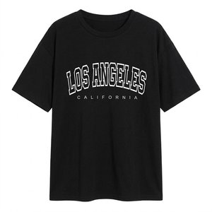 Nouveaux t-shirts courts personnalisés RTS 95% coton 5% élasthanne pour femmes, t-shirt court basique avec logo, style streetwear, tissu 100% coton - Product Image 2