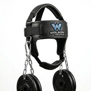 Arnés de Cabeza Ajustable de Neopreno Profesional de la Marca Wolson, Antideslizante, con Cierre de Gancho y Bucle para Ejercicios de Cuello - Product Image 1