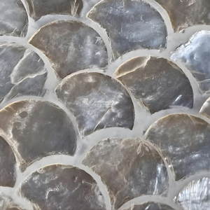 แผ่นรองจานทำมือจากเปลือกหอยมุก ลายเปลือกหอยเชลล์ สำหรับงานเลี้ยงอาหารค่ำสุดหรู งานแต่งงาน และการตกแต่งสไตล์ชายทะเล - Product Image 2