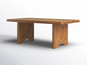 Ensemble de table à manger rectangulaire en bois de noyer, design industriel, fabriqué sur mesure en Inde, pour la maison ou l'hôtel - Product Image 4
