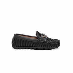 Mocassin formel noir pour garçons KD0986 Mocassin noir élégant pour garçons pour occasions formelles - Product Image 4