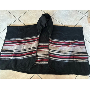 Chal Clásico de Mujer con Rayas, Acrílico, Transpirable, sin Mangas, con Borlas, Estilo Hippie, Capa, Cárdigan, Sudadera con Capucha, Poncho de Moda - Product Image 4