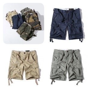 Pantalones Cortos Cargo de Color Sólido para Hombre, Cintura Elástica, con Bolsillos, Secado Rápido, Tela Oxford, Estilo Casual, Cierre con Cordón - Product Image 3