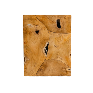 Tabouret en racine de teck de luxe ARTERRA, design moderne, fait main, rustique, écologique, durable, pour appartement, hôtel, villa, infusé de chaleur - Product Image 2