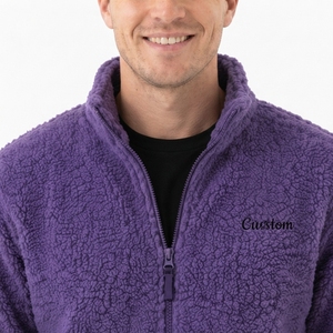 Servicio OEM de Logotipo Personalizado, Talla OEM, Fabricante de Marca Privada, Chaqueta Sherpa Premium para Hombre, Forro Polar Cálido, Ropa Exterior Informal - Product Image 5