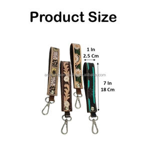 Nouveau porte-clés personnalisé en cuir de vachette véritable fait main, modèle 2026, très tendance, pour homme et femme - Product Image 2