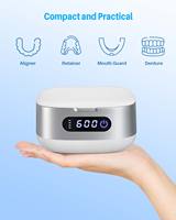 Pembersih Retainer Ultrasonik BARU 2026 Pembersih Gigi Tiruan Profesional Portabel untuk Behel Invisalign Pelindung Mulut Perhiasan Penggunaan di Rumah
