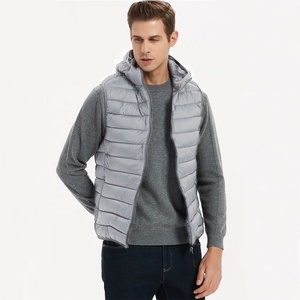 Gilet matelassé chaud pour homme 100% haute qualité, coupe-vent d'hiver, vêtement d'extérieur décontracté sans manches - Product Image 1