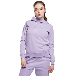 ชุดวอร์มผ้าฟลีซแบบมีฮู้ด 2 ชิ้น สำหรับผู้หญิง น้ำหนัก 320 กรัม ผลิตจากผ้าฝ้าย 100% เป็นมิตรต่อสิ่งแวดล้อม แห้งเร็ว รับผลิตแบบ OEM/ODM พร้อมสกรีนโลโก้ด้วยเทคนิค Heat-Transfer - Product Image 3