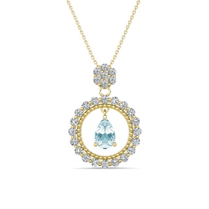 Collar con colgante de flor de plata de ley 2023 para mujer, joyería con piedras preciosas naturales, novedad de 925 - Product Image 5