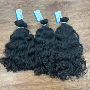 Nuevo vendedor Cabello crudo real Cabello de trama ondulado natural Muy alta calidad Aspecto de lujo Color natural Listo para enviar - Product Image 6