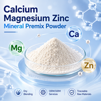 Özelleştirilmiş Kalsiyum Magnezyum Çinko Mineral Premiks Tozu Besin Karışımı Ham Maddesi Diyet Takviyeleri için OEM ODM Toplu