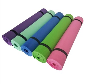 Blue <b>Kids</b> <b>Yoga</b> <b>Mat</b> Rectangle Folding Exercise Fitness <b>Mat</b> with Textured Surface - Product Image 6