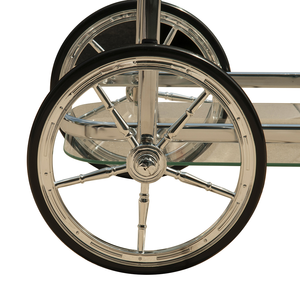 Anne Home - Elegant <b>Serving</b> <b>Trolley</b> Rolling Cart for Dining Room Modern Home Bar Furniture 71.75Lx43.18Wx73.66H cm - Product Image 5