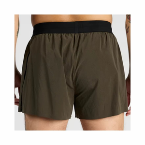 Shorts de sport décontractés respirants avec poche zippée, taille élastique, couleur unie - Product Image 5