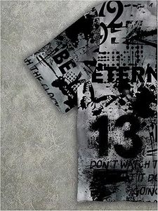 Men's Slim Fit <b>Y2K</b> Blank Design Solid Pattern Short Sleeve Crew Neck Streetwear T-<b>Shirt</b> - Product Image 4