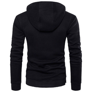 Sweat à capuche polaire demi-zip personnalisé pour homme, 370 GSM, chaud pour l'hiver, en coton, style streetwear, imprimé OEM, vente en gros - Product Image 2
