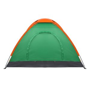Tenda a Cupola Impermeabile in Tela Arancione e Verde per 2 Persone, 6m, per Escursioni all'Aperto, Campeggio, Resort e Giardini - Product Image 1