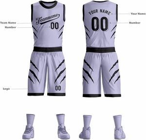 Maillot de basket-ball en polyester maille de qualité supérieure 100 % confortable, tendance, avec nom d'équipe imprimé, fabrication OEM - Product Image 2