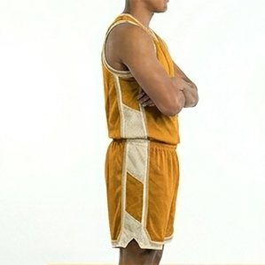 Produit populaire : Uniforme de basketball élégant, couleur unie, taille personnalisable, vêtements d'extérieur respirants pour l'entraînement au basketball - Product Image 5