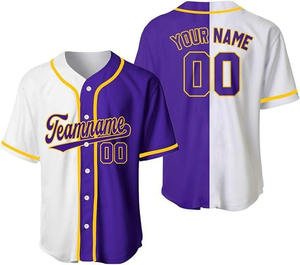 ชุดยูนิฟอร์มเบสบอลสั่งทำพิเศษ |   เสื้อทีมเบสบอลอเมริกัน |   ผ้าที่ระบายอากาศได้ดีพร้อมพิมพ์ชื่อและหมายเลข - Product Image 4