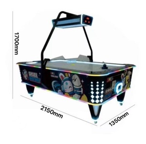 Table de jeu de hockey sur air HGR Amusement Space pour 2 joueurs, en bois, métal et acrylique, 110V 220V 520x860x190mm, pour enfants et adultes, salle de jeux à domicile - Product Image 2