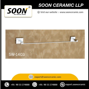 SOON - Juego de Accesorios de Baño de Acero Inoxidable con Acabado Cromado Kiwi, Resistente al Óxido, para Montar en la Pared, 60 cm, Toallero, Jabonera - Product Image 3