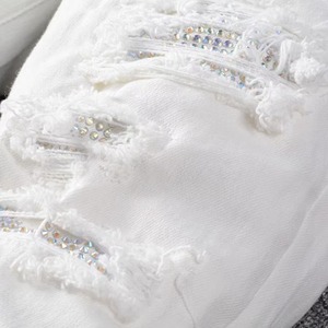 กางเกงยีนส์ผู้ชาย สตรีทแวร์ ซักแล้ว ระบายอากาศได้ดี เป็นมิตรกับสิ่งแวดล้อม เหมาะสำหรับฤดูหนาว ฤดูใบไม้ร่วง ฤดูร้อน ใส่ได้ทั้งกลางแจ้งและในเมือง คุณภาพสูง รับผลิตตามแบบ (OEM) ขายส่ง สินค้าใหม่ - Product Image 5