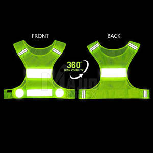 Gilet de course léger haute visibilité, équipement de sécurité réfléchissant pour l'exercice physique en extérieur, gilet de course haute visibilité réfléchissant - Product Image 2