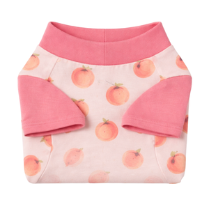 เสื้อกันแดดสำหรับสุนัข ลายพีช น้ำหนักเบา ป้องกันรังสียูวี เสื้อยืดสำหรับสัตว์เลี้ยงฤดูร้อน เนื้อผ้านุ่ม ยืดหยุ่น ระบายอากาศได้ดี เสื้อผ้าสำหรับสุนัข - Product Image 6