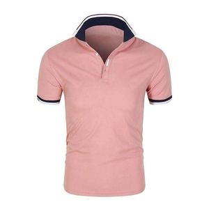 Polo respirant de couleur unie avec logo personnalisé, design très demandé, grandes tailles pour hommes, anti-transpiration - Product Image 1