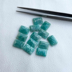 7mm 9mm Amazonite naturelle à facettes octogone coupe cristal guérison pierres précieuses en vrac Amazonite bijoux de fabricant de gros - Product Image 2