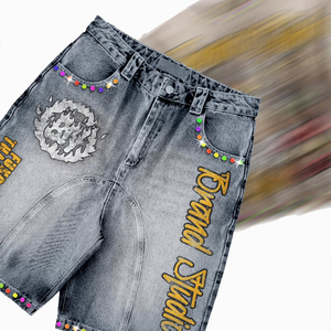 Mens Sleeveless T-Shirt Shorts Set 220g Premium Cotton Fleece <b>Heat</b>-Transfer Printed Front Logo Seamless Fusing Breathable Summer - Product Image 5