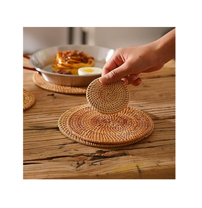 Round Rattan <b>Trivets</b> Pot Wholesale Manufacture Excellent Quality Rattan <b>trivet</b> Handmade At Affordable Price - Product Image 1
