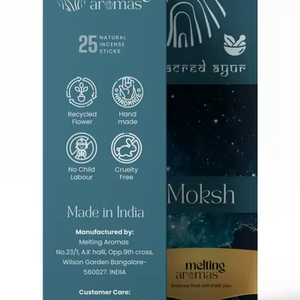 Incienso Religioso Indio MOKSH, Ecológico, 100% Natural, de Bambú, con Esencias de Masala - Product Image 1