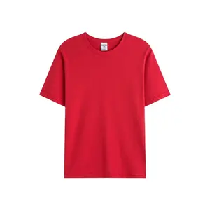제조 대형 릴렉스 핏 슈퍼 소프트 플러스 사이즈 티셔츠 250gsm 100% 면 반팔 빈 티셔츠 남성용