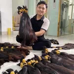 ผมมนุษย์ดิบยังไม่ผ่านกระบวนการผมสำหรับต่อผู้บริจาคผมแบบเดี่ยวสามารถฟอกสีและย้อมสีได้ - Product Image 2