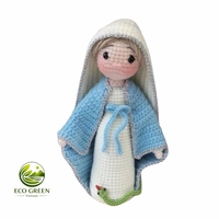 Poupée de la Nativité Amigurumi faite à la main, bébé Jésus, Vierge Marie, décoration de Noël au crochet, cadeau