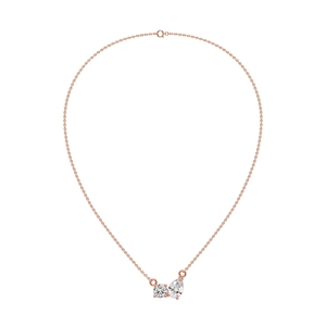 Collar Doble de Diamantes de Lujo, Colgante de Diamantes Naturales y Cultivados en Laboratorio, Joyería Romántica Premium para Compromiso, Regalo para Mujer - Product Image 3