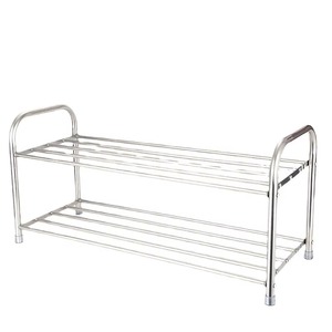 Organisateur de chaussures en métal robuste à 2 niveaux, étagère de rangement pour chaussures gain de place pour entrée, placard, chambre - Product Image 6