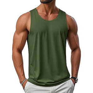 Camiseta sin mangas para gimnasio para hombre – Camiseta deportiva transpirable de secado rápido – Chaleco ligero para correr y hacer ejercicio para entrenamiento y deportes - Product Image 1