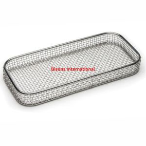 Wholesale High Quality Medical Stainless Steel <b>Wire</b> <b>Basket</b> Sterilization Tray with Handles Manual - Product Image 1