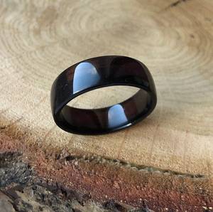 Bague en bois poli faite à la main de style rustique, anneau de doigt en bois naturel, style bohème, léger, unisexe, décoration murale, décoration intérieure, mariage - Product Image 6