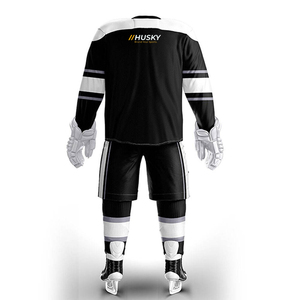 Uniformes de Hockey sobre Hielo Personalizados al por Mayor para Adultos, Alta Calidad, 100% Poliéster, Impresos, Antibacterianos, para Todas las Temporadas - Product Image 4