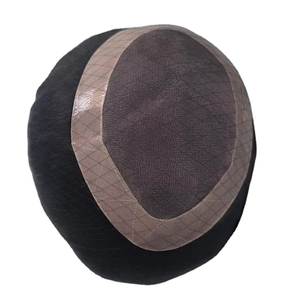 Human Hair Mono Base <b>Toupee</b> Bonnet Wig for Men with Bangladesh Hair Patches and Taz Hair - Product Image 1