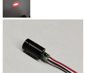 Module laser point rouge OEM d'usine <5mW, boîtier en aluminium noir 10×18mm, mise au point réglable avec lentille rotative, industriel - Product Image 3