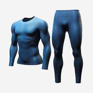 Custom <b>Men's</b> Full Sleeve <b>Compression</b> Rash Guard Breathable Quick Dry Polyester Nylon <b>Shirt</b> for MMA BJJ Gym Surfing OEM - Product Image 4