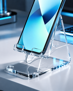 Modern Solid Acrylic Transparent for Cellphone Holder Countertop Universal Mobile Phone Display <b>Stand</b> Stylish - Product Image 2